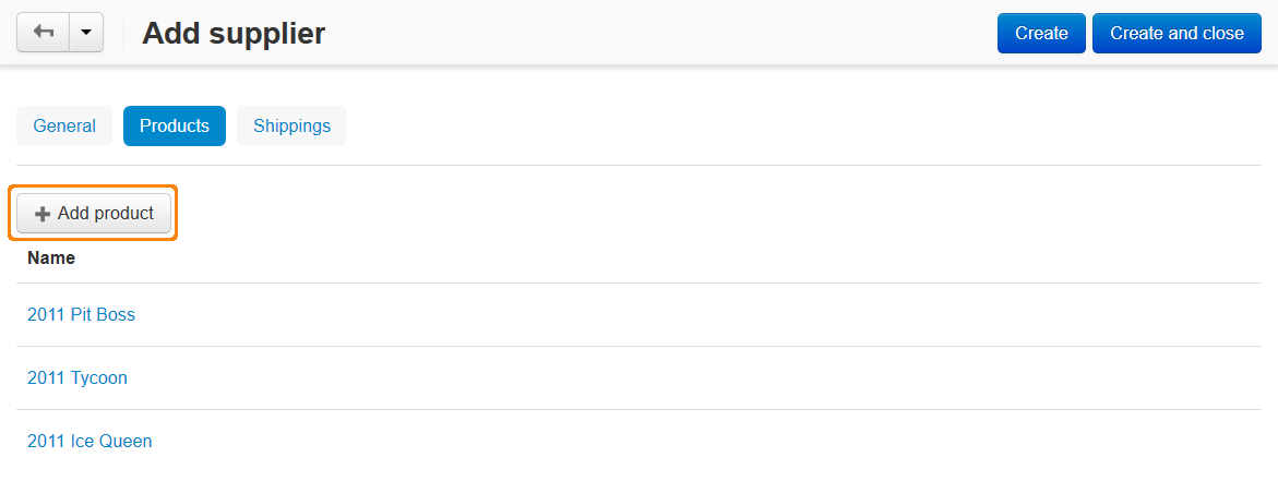 Προσθήκη προϊόντων